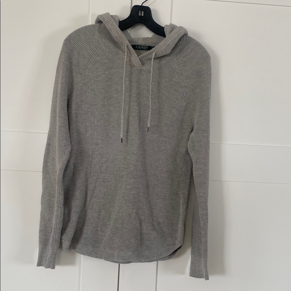 Lauren Ralph Lauren Gray Cowl Neck Sweater